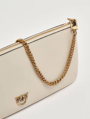 6. Bolso de mujer Horizontal Flat de piel Blanco