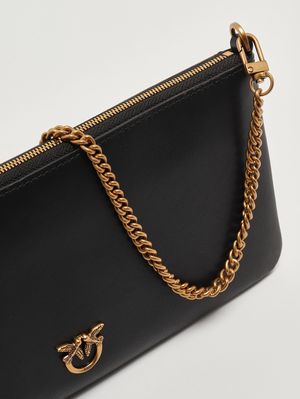 6. Bolso de mujer Horizontal Flat de piel Negro