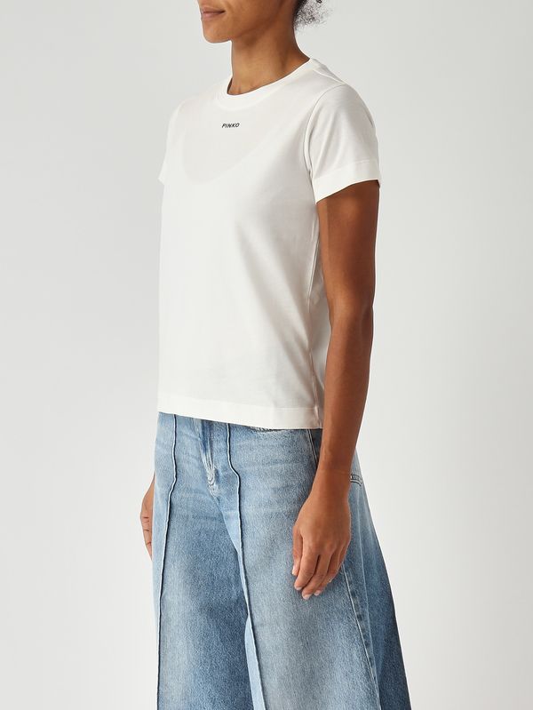 3. T-shirt donna in cotone Bianco Pinko 100373a34f