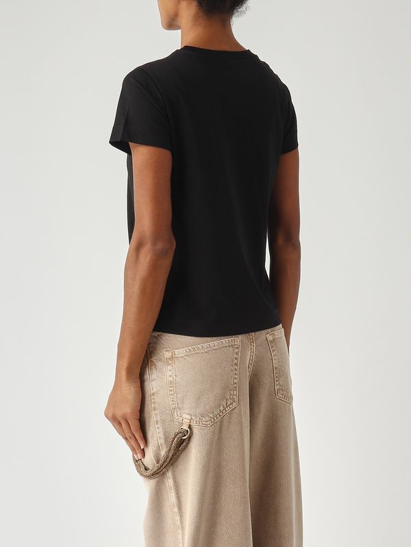 4. Camiseta de mujer de algodón Negro Pinko 100373a34f