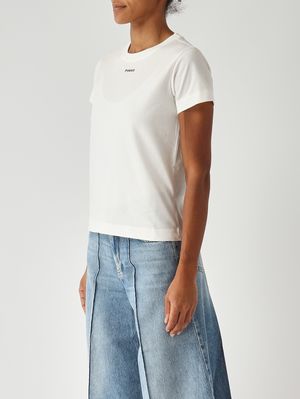 3. T-shirt donna in cotone Bianco