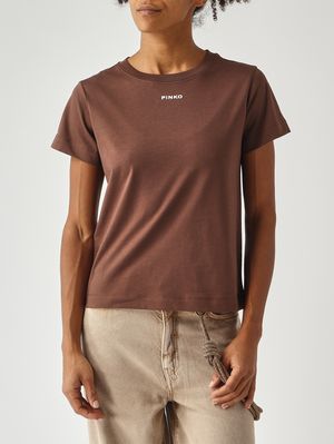 5. T-shirt donna in cotone Marrone