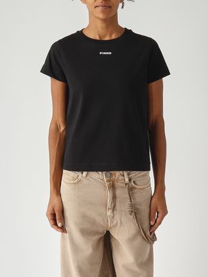 1. Camiseta de mujer de algodón Negro