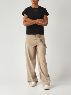 2. Camiseta de mujer de algodón Negro