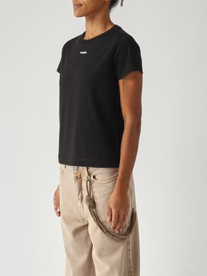 3. Camiseta de mujer de algodón Negro