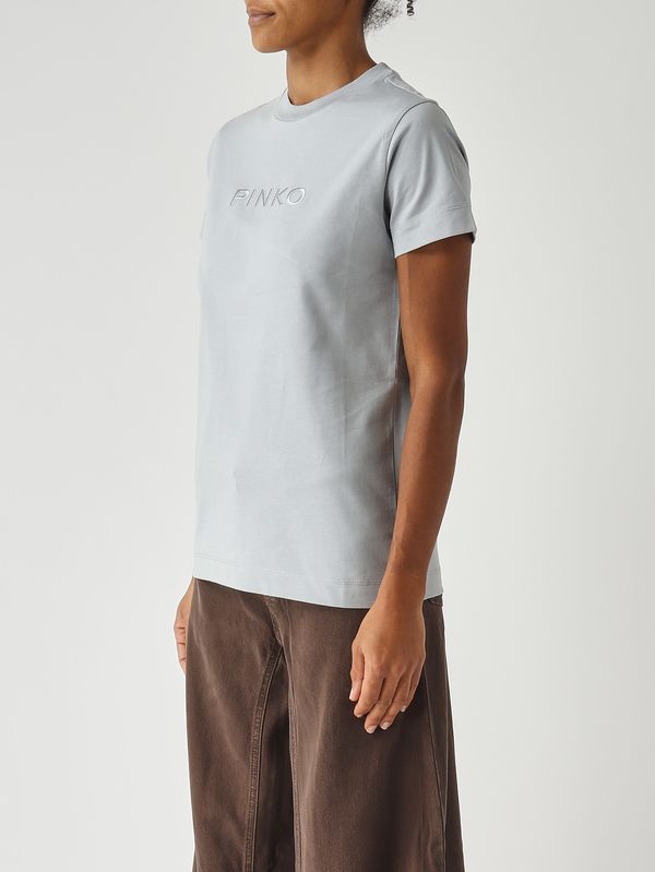 3. Camiseta de mujer de algodón Azul Pinko 101752a339