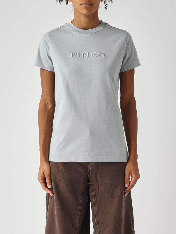 1. Camiseta de mujer de algodón Azul Pinko 101752a339