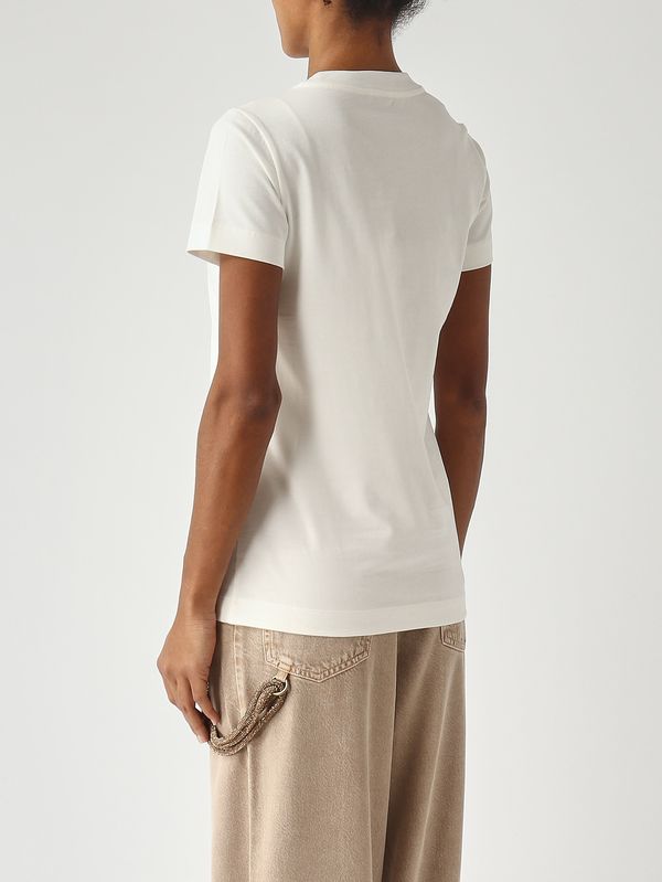 4. T-shirt donna in cotone Bianco Pinko 101752a339