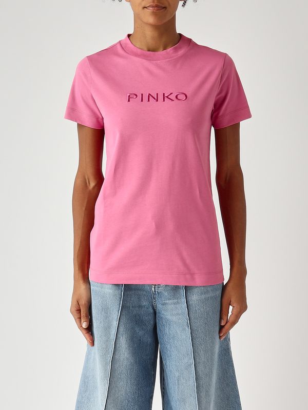 T-shirt femme en coton Rose Pinko
