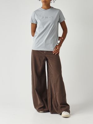 2. T-shirt donna in cotone Azzurro