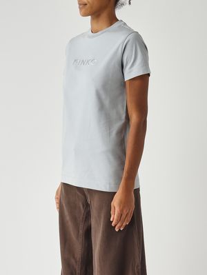 3. T-shirt donna in cotone Azzurro
