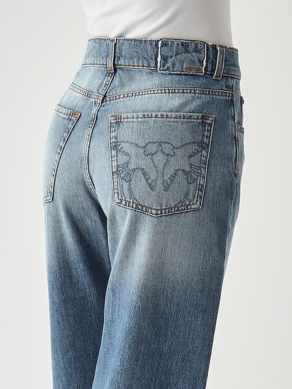 5. Jeans donna Wanda in denim di cotone Denim Medio Pinko 101733a323