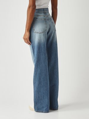 4. Jeans donna Wanda in denim di cotone Denim Medio
