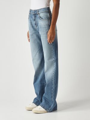3. Jeans donna Wanda in denim di cotone Denim Medio