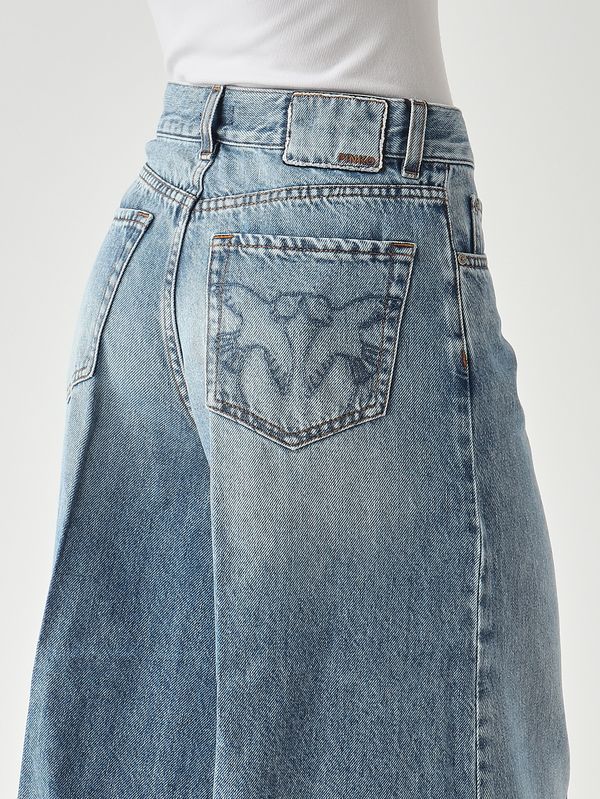 5. Jeans donna in misto cotone Denim Medio Pinko 104646a32q