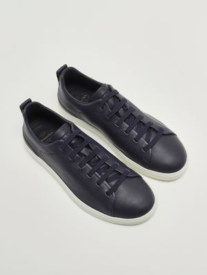 2. Sneakers uomo Rochdale in pelle fiore Navy
