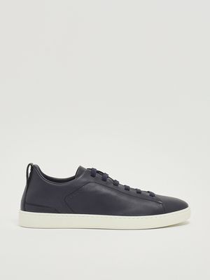 1. Sneakers uomo Rochdale in pelle fiore Navy