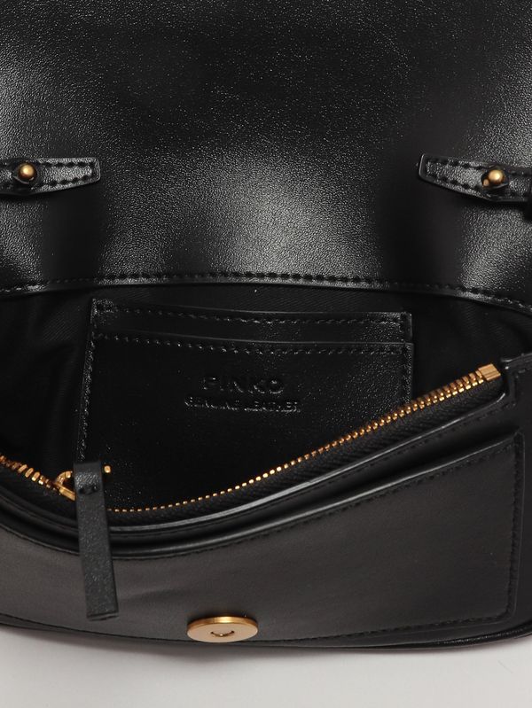 5. Damentasche Love One Pocket aus Leder Schwarz Pinko 100061a0f1