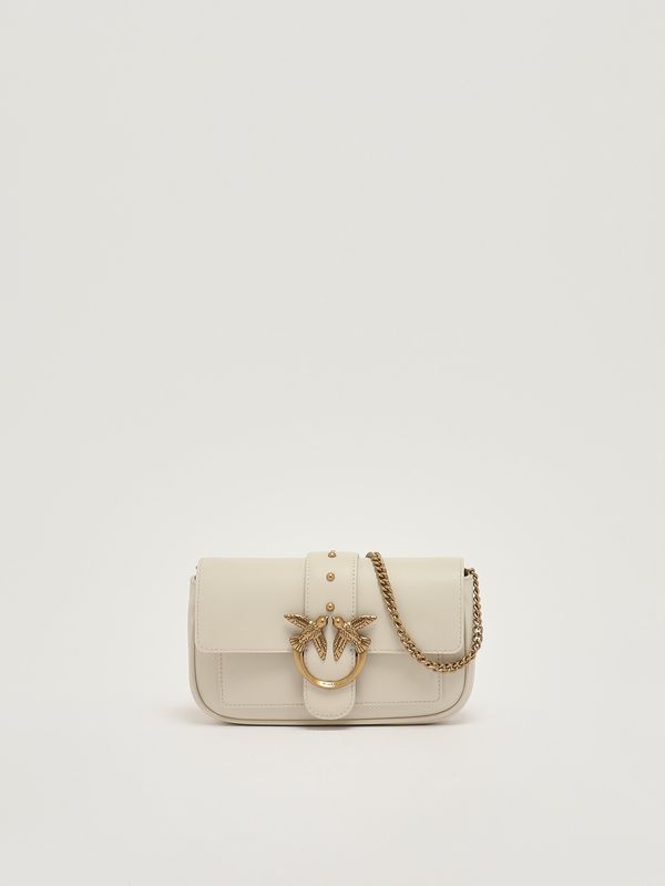 4. Bolso de mujer Love One Pocket de piel Blanco Pinko 100061a0f1