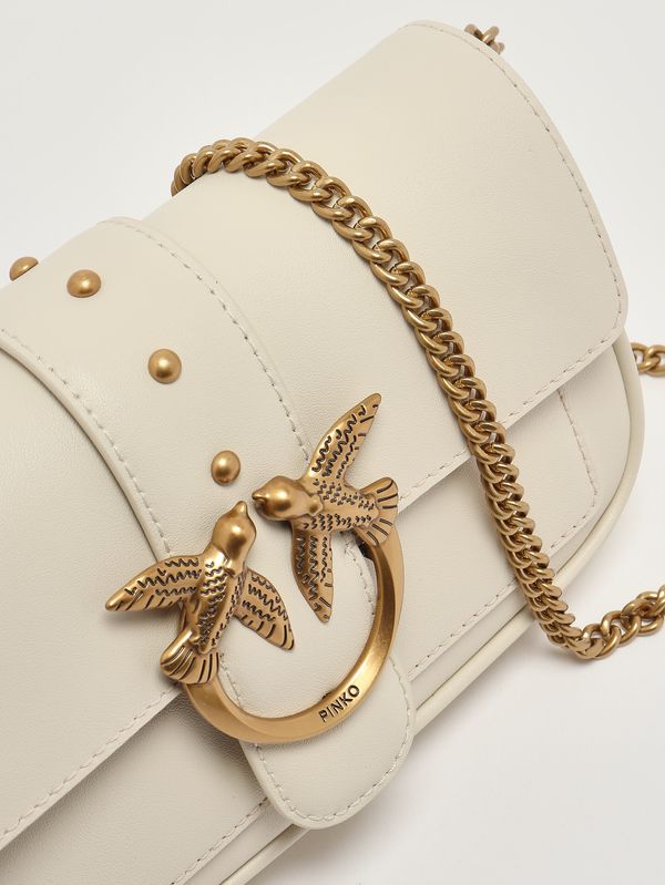 6. Bolso de mujer Love One Pocket de piel Blanco Pinko 100061a0f1