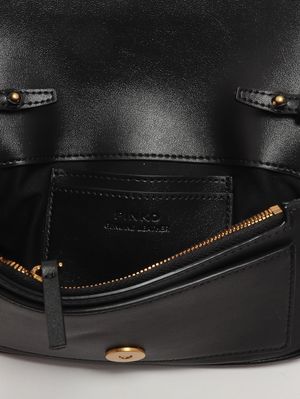 5. Damentasche Love One Pocket aus Leder Schwarz