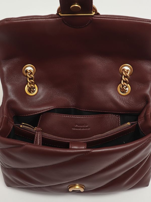 6. Sac femme Love Puff Classic CL en cuir Bourgogne Pinko 100038a0f2