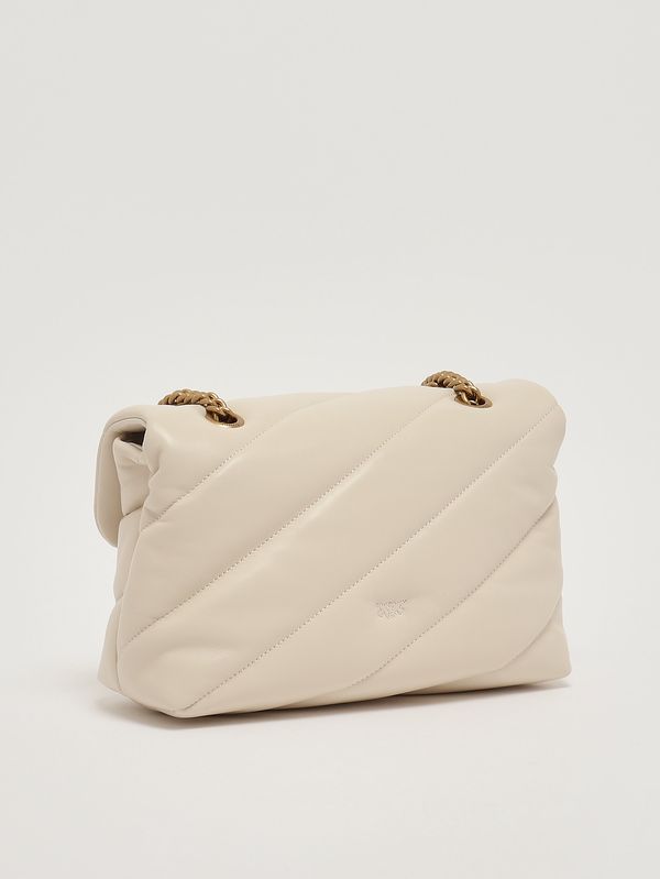 3. Damenhandtasche Love Puff Classic CL aus Leder Weiß Pinko 100038a0f2
