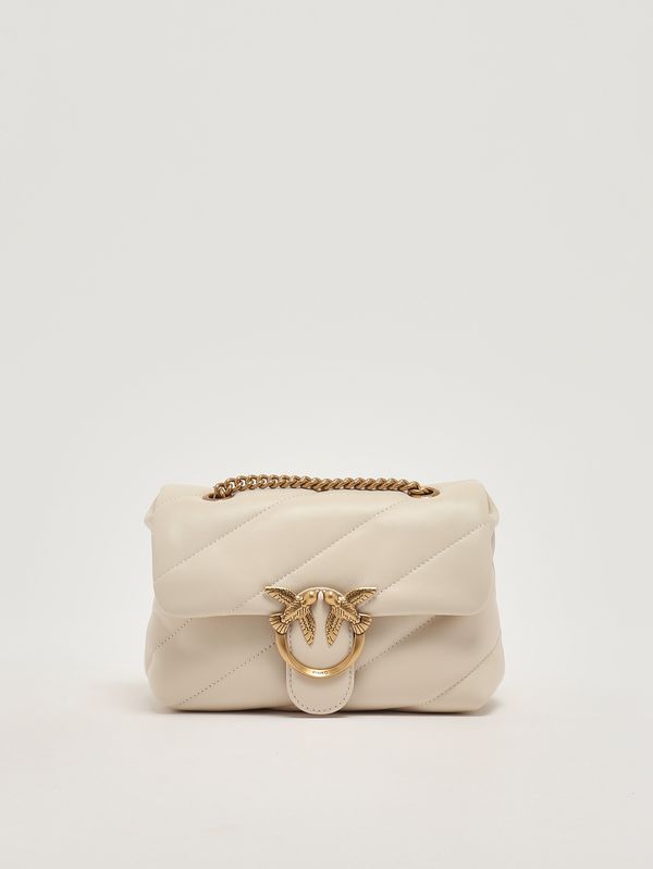 Sac Love Puff Mini en cuir pour femme Blanc Pinko
