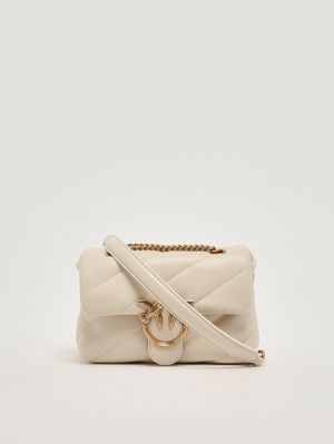 3. Bolso de mujer Love Puff Mini de piel Blanco