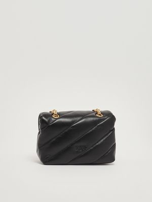 2. Bolso de mujer Love Puff Mini de piel Negro