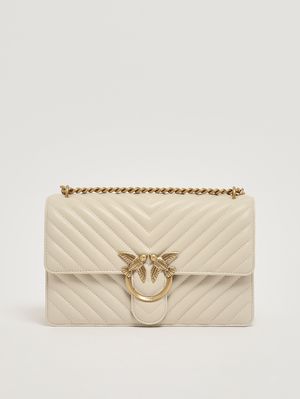 1. Borsa donna Love One Classic DC in pelle Bianco