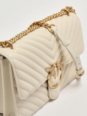 6. Borsa donna Love One Classic DC in pelle Bianco