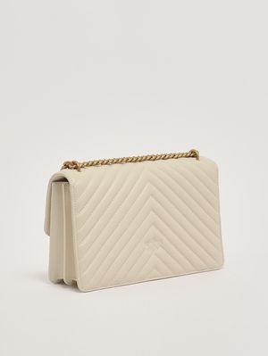 2. Borsa donna Love One Classic DC in pelle Bianco