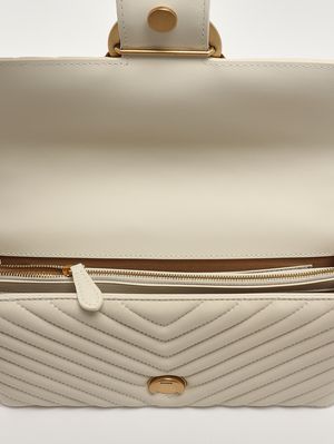 5. Borsa donna Love One Classic DC in pelle Bianco