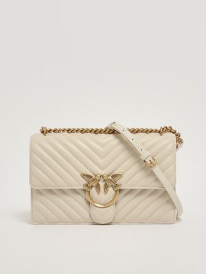 4. Borsa donna Love One Classic DC in pelle Bianco