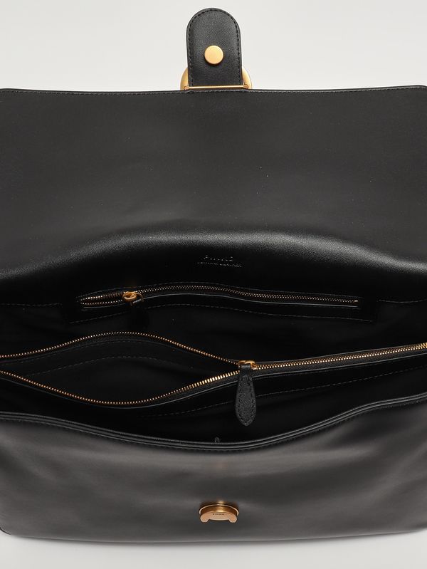 4. Women's Love One Extra Slouchy leather bag Black Pinko 105067a0qo