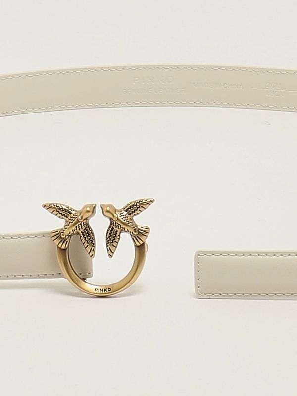 2. Ceinture femme Love Berry H2 en cuir Blanc Pinko 100143a0f1