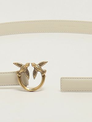 2. Ceinture femme Love Berry H2 en cuir Blanc