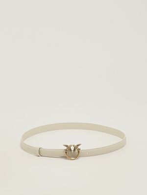 1. Ceinture femme Love Berry H2 en cuir Blanc