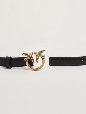 2. Cinturón de mujer Love Berry H2 de piel Negro
