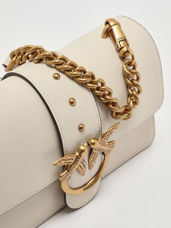 6. Borsa donna Love One Mini in pelle Bianco Pinko 105856a0f1