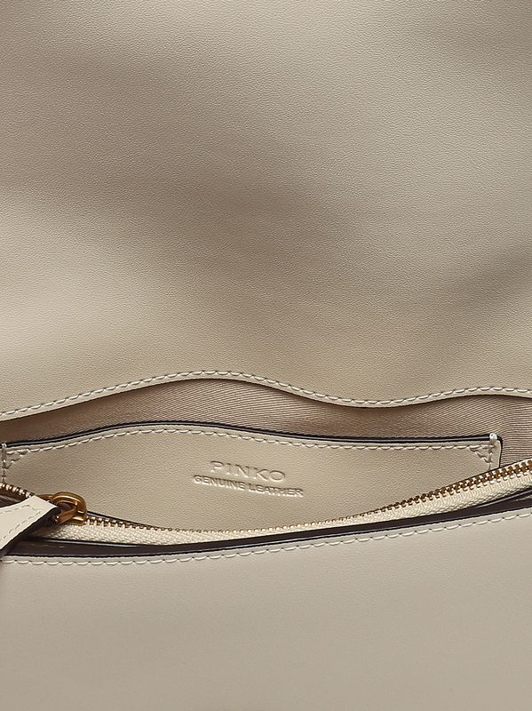 5. Borsa donna Love One Mini in pelle Bianco Pinko 105856a0f1