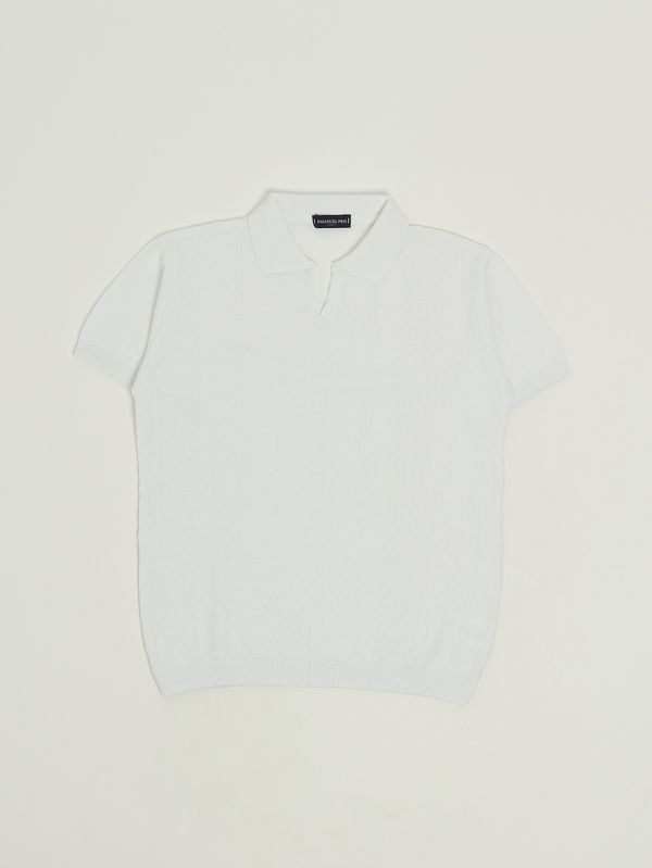 1. Polo en coton pour garçon Blanc Emanuel Pris ets2214r