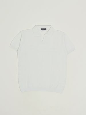 1. Polo de algodón para niño Blanco