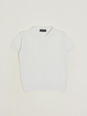 1. Polo bambino in cotone Bianco