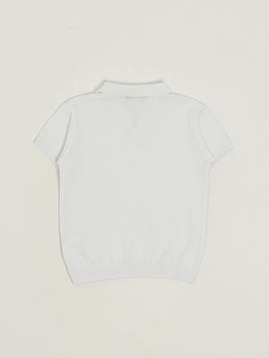 2. Polo bambino in cotone Bianco