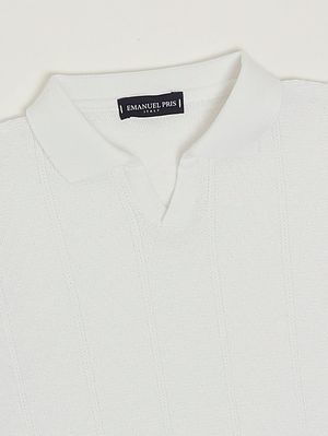 3. Polo bambino in cotone Bianco