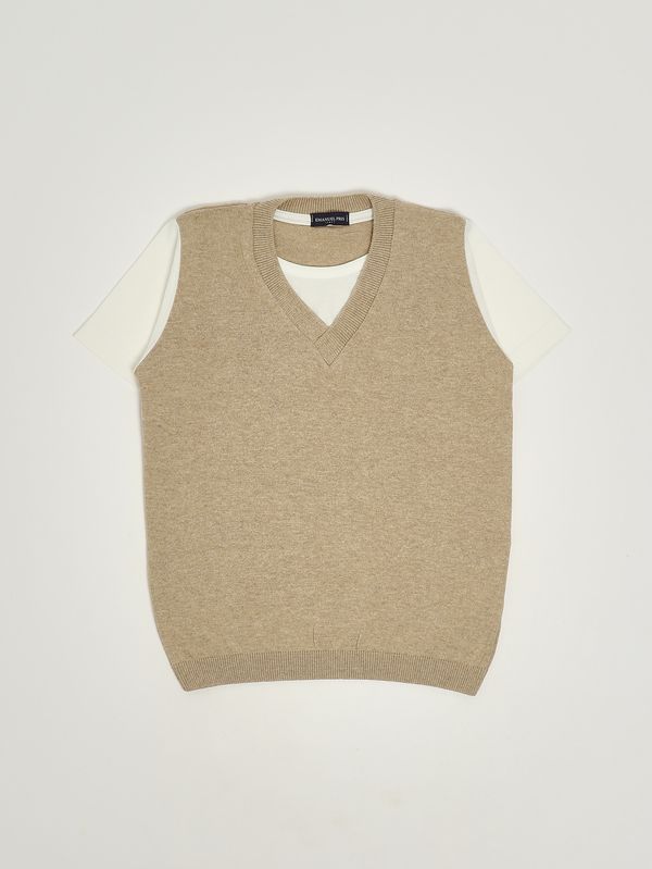 T-shirt en coton pour garçon Corde-Blanc Emanuel Pris