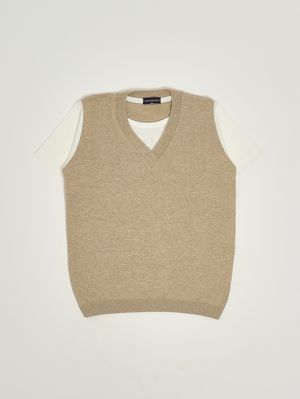 1. T-shirt en coton pour garçon Corde-Blanc