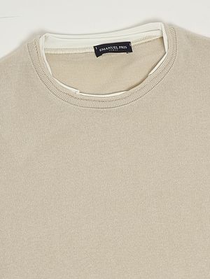 3. Camiseta de algodón para niño Beige